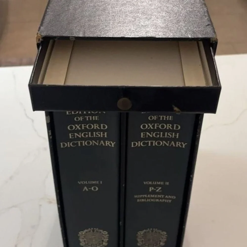 The Compact Edition of the Oxford English Dictionary 2-Volume Set with Slipcase